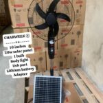 16" Solar Rechargeable Fan