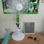 18" solar rechargeable fan (Cafini)